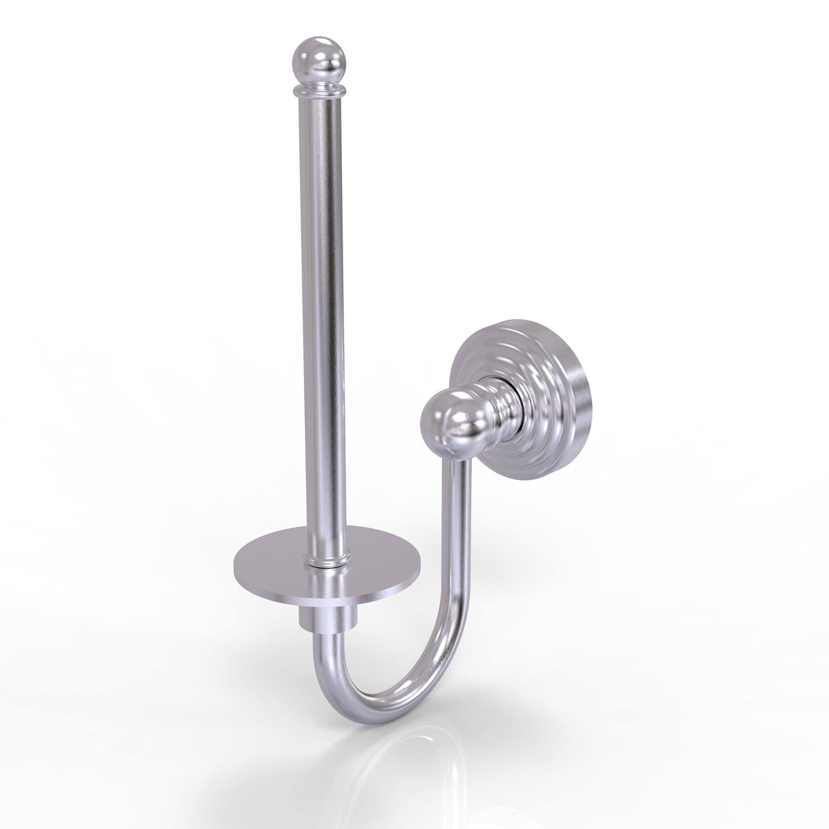 Satin Chrome Upright Toilet Tissue Holder F278
