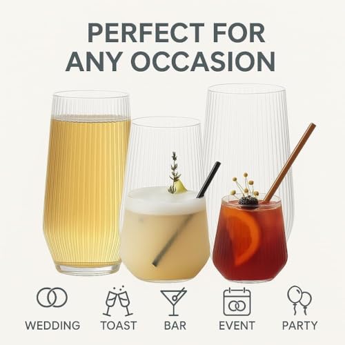 48 Pack 9 Oz Clear Stemless Plastic Champagne Flutes R141