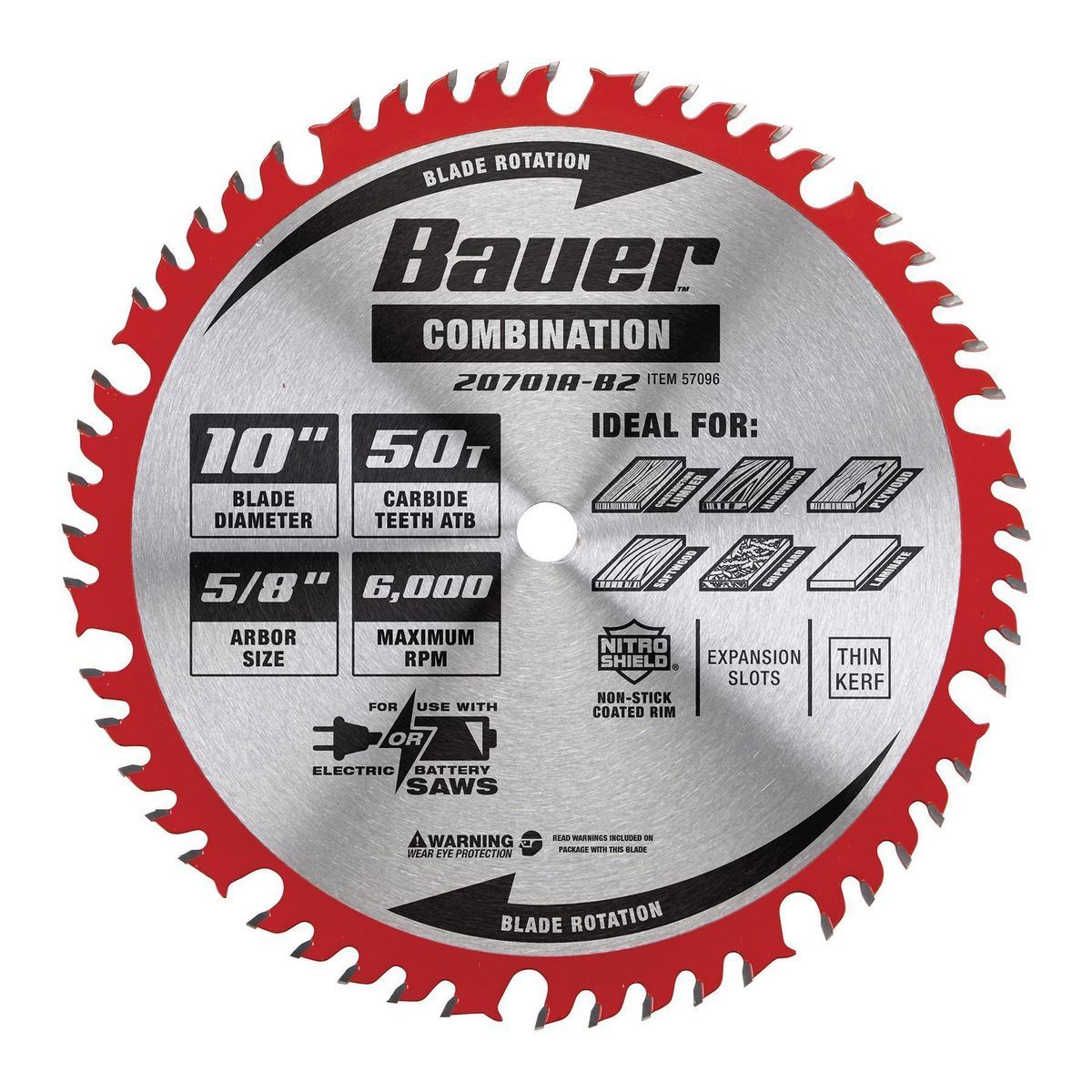 10 in. 50T Combination Circular Saw Blade Q7067