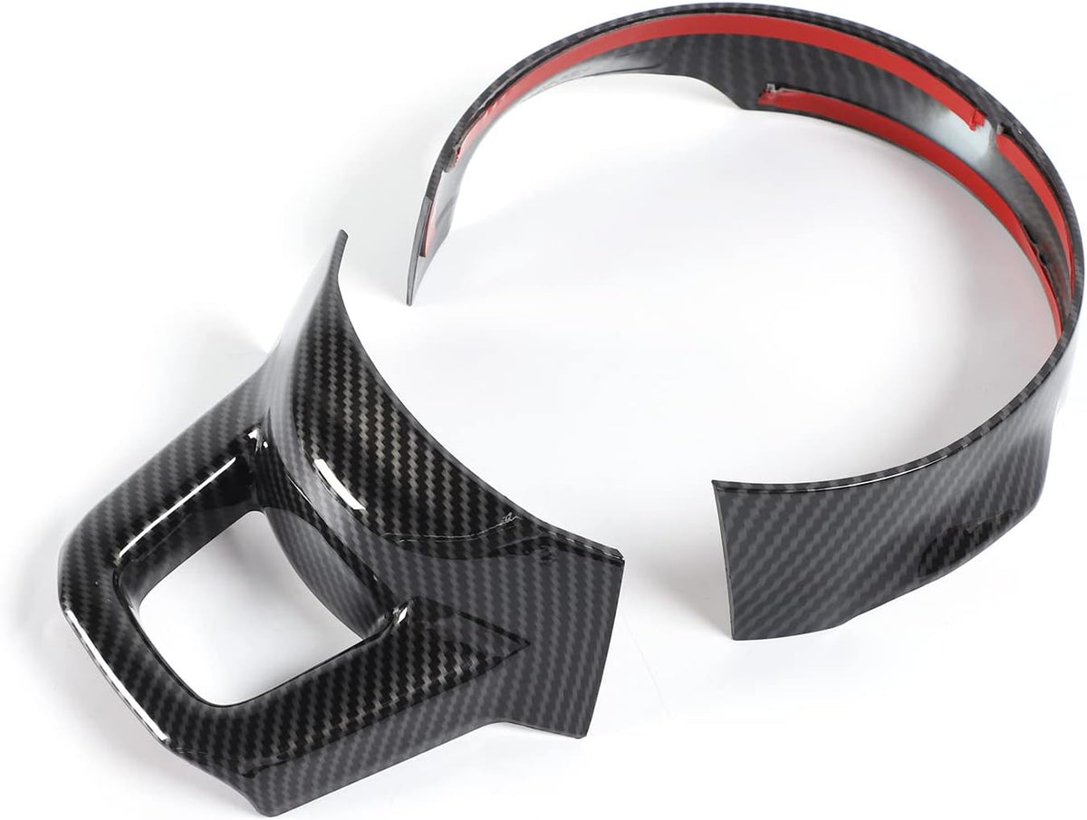 Steering Wheel Trim Cover Carbon Fiber Grain A956510