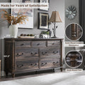 7 Drawer Wood Dresser I596