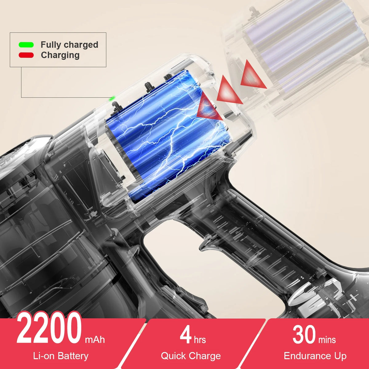 Cordless Stick Vacuum Cleaner 23Kpa U139310