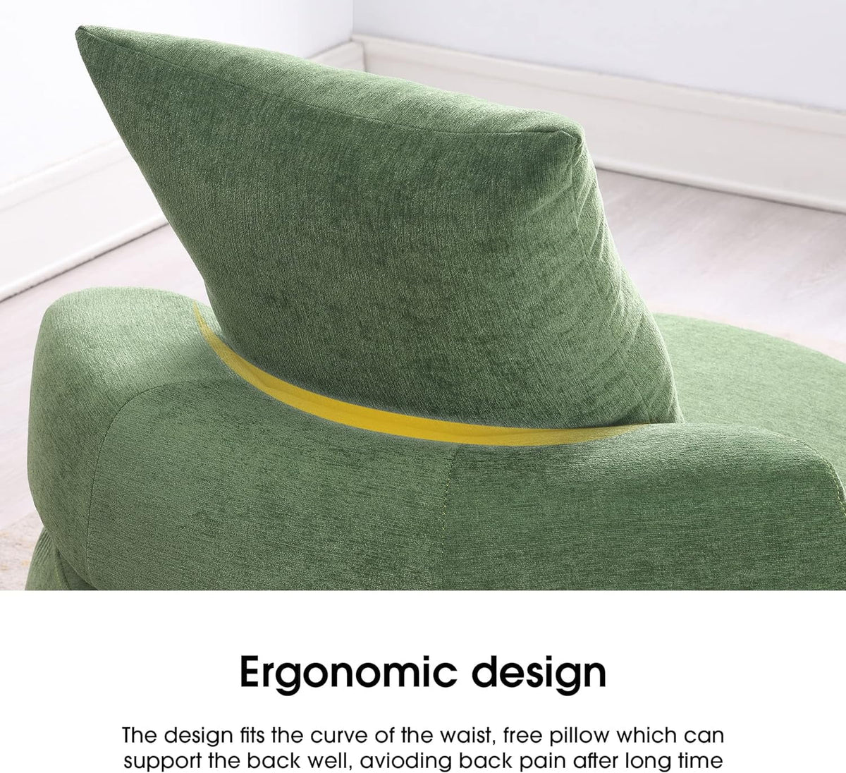 Barrel Armchair with Pillow I860