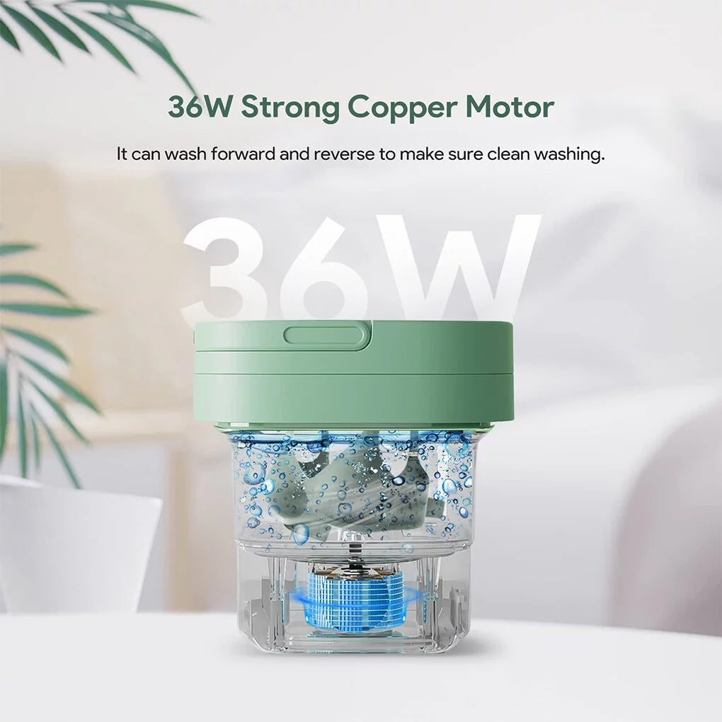 6.5L Portable Foldable Mini Washing Machine with Drain Basket W99741