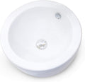 18 Inch Round Ceramic Vessel Sink with Overflow E956