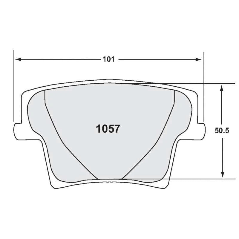 Carbon Metallic Rear Disc Brake Pads M465