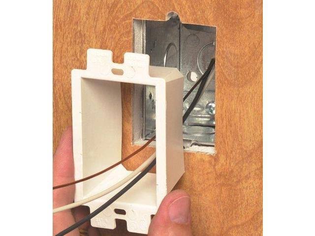 White 1-Gang 25-Pack Electrical Outlet Box Extender W806495