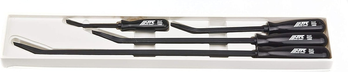 Heavy Duty 4 PC Angled Tip Pry Bar Set with Strike Cap Handle O21911