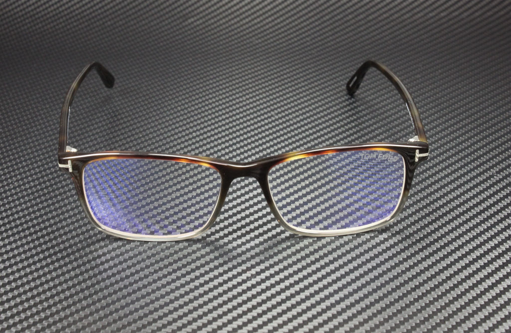 Havana Clear Lens Plastic 54 mm Eyeglasses T682