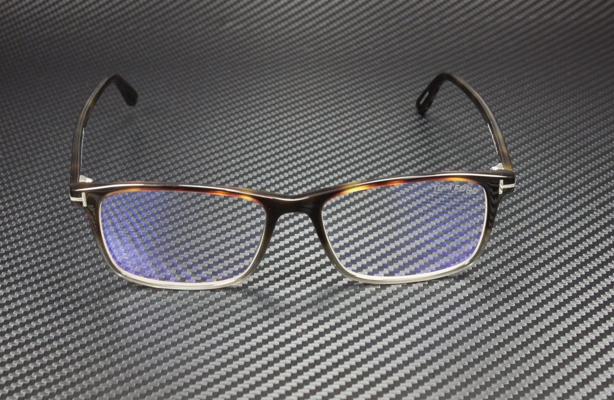 Havana Clear Lens Plastic 54 mm Eyeglasses T682