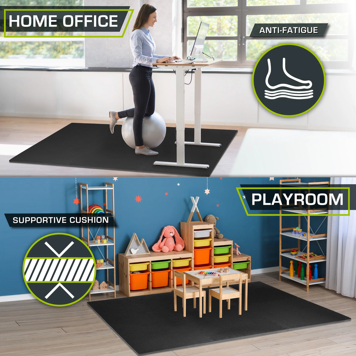 Extra Thick EVA Foam Exercise Mat D4186
