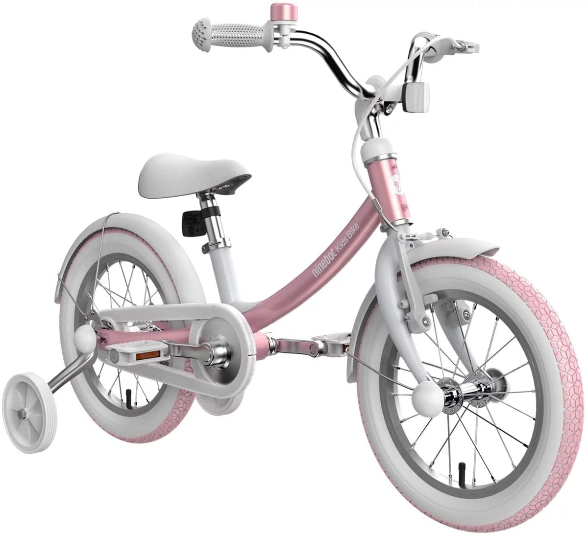 Kids 14 In. Pink Bicycle with Training Wheels O516190
