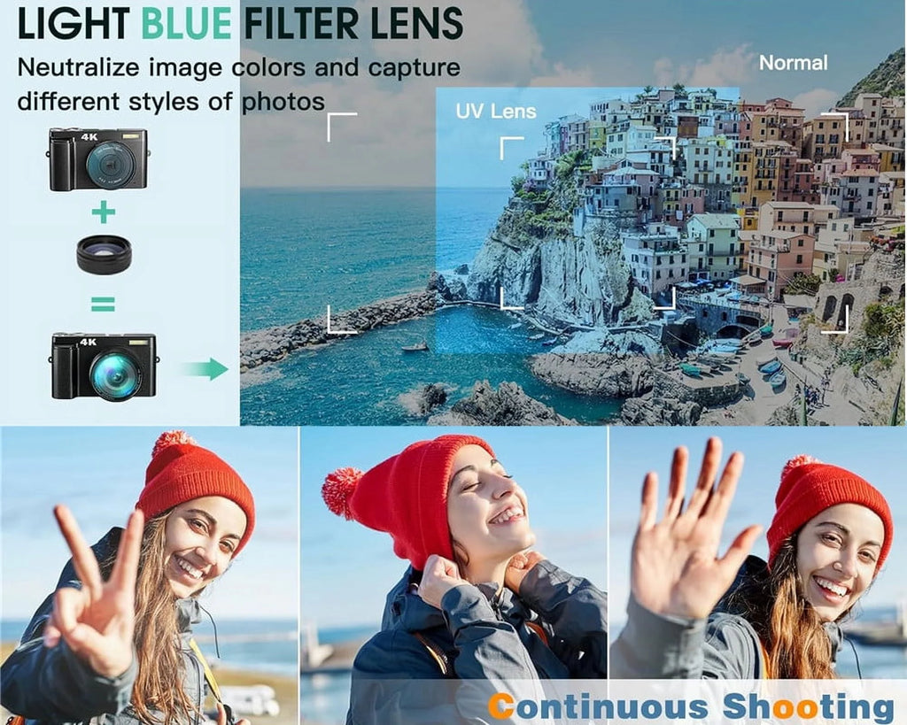 4K Digital Camera with 32GB Card C483
