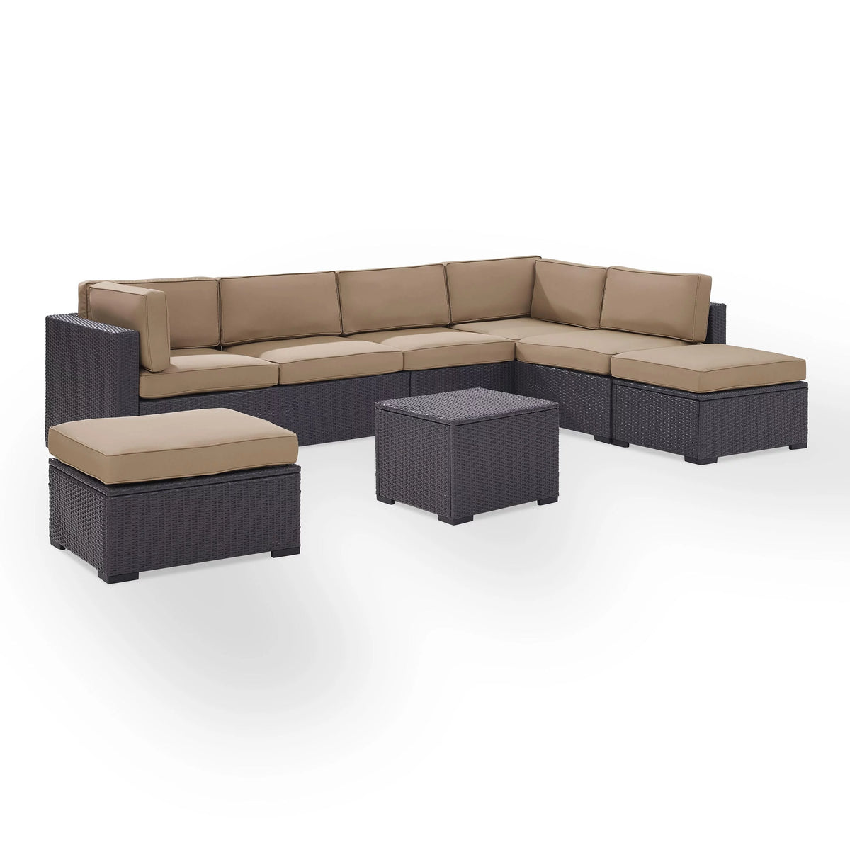 7 Person Outdoor Wicker Seating Set O41837