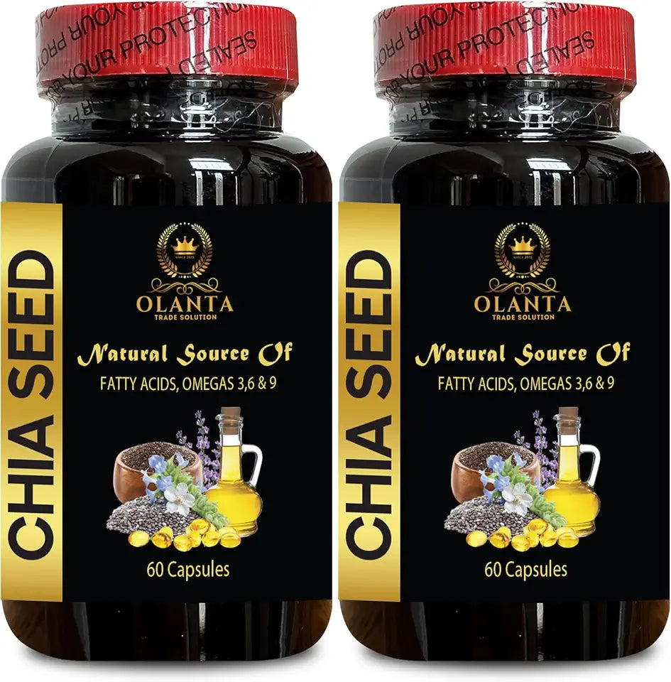 Organic Chia Seed Oil Softgels with Omega 3, 120 Capsules Z2624