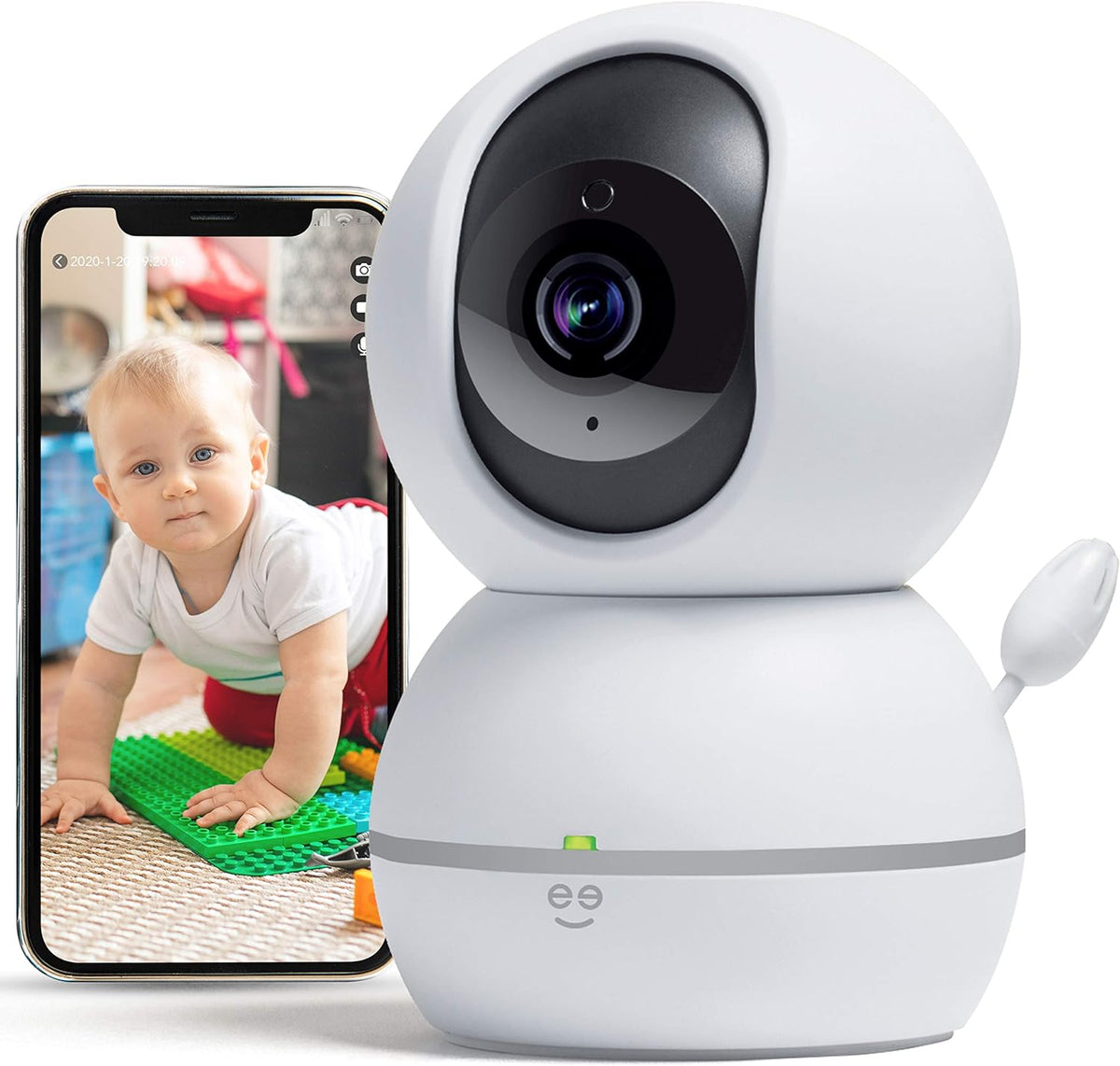 Smart Home Pet and Baby Monitor with Camera, 1080p Wireless WiFi Camera F40924