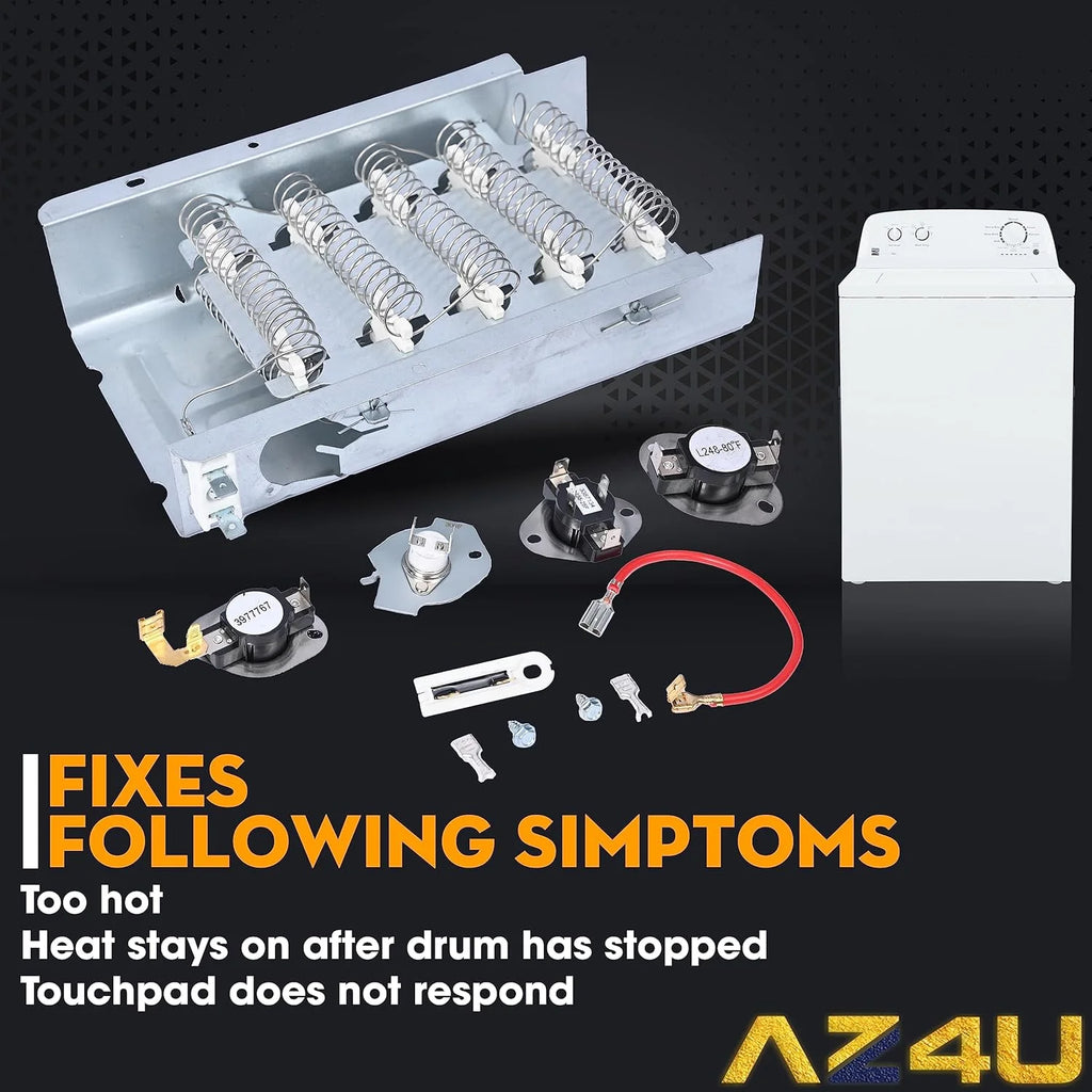 Dryer Heating Element with Thermal Fuse and Thermostat D6582