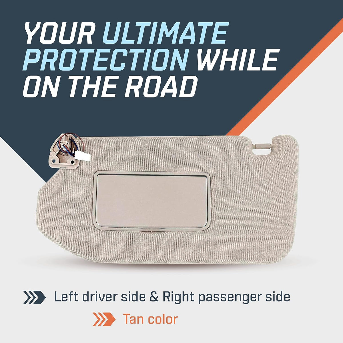 Beige Left and Right Side Sun Visor Replacement A897707