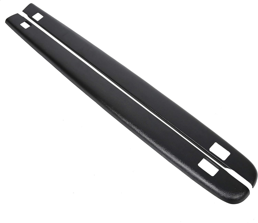 Black Smooth Finish Truck Bed Rail Caps Set of 2 W12570