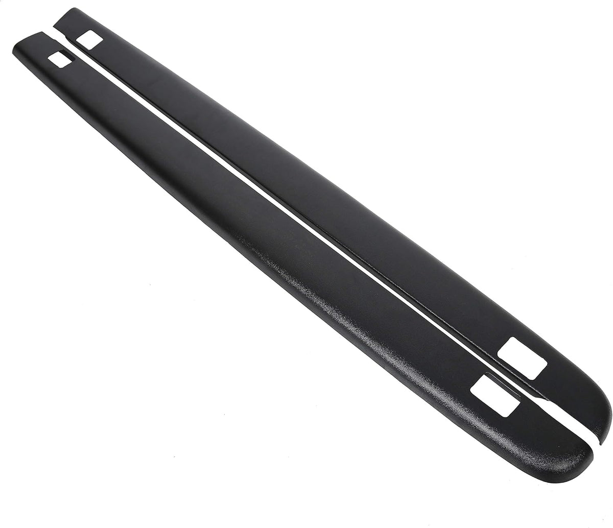 Black Smooth Finish Truck Bed Rail Caps Set of 2 W12570