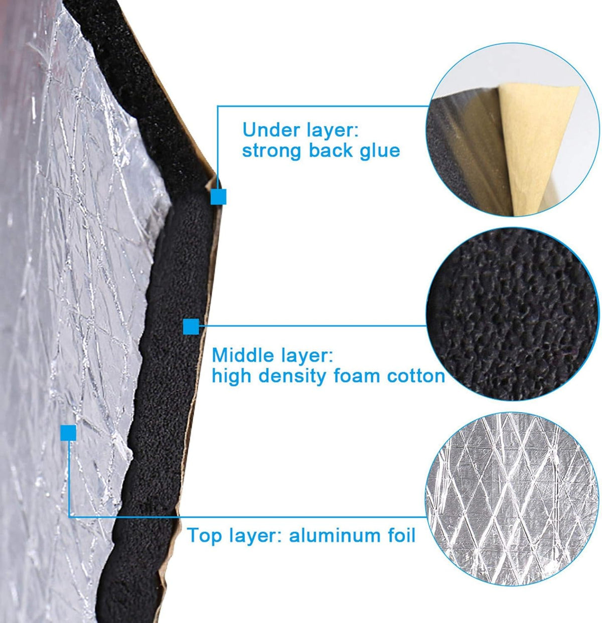 Car Heat Sound Deadener Insulation Mat Y6962
