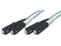 40M Multimode Duplex Fiber Optic Patch Cable OM3 Aqua L4271