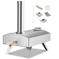 Portable Stainless Steel Wood Pellet Pizza Oven with 12” Pizza Stone N759