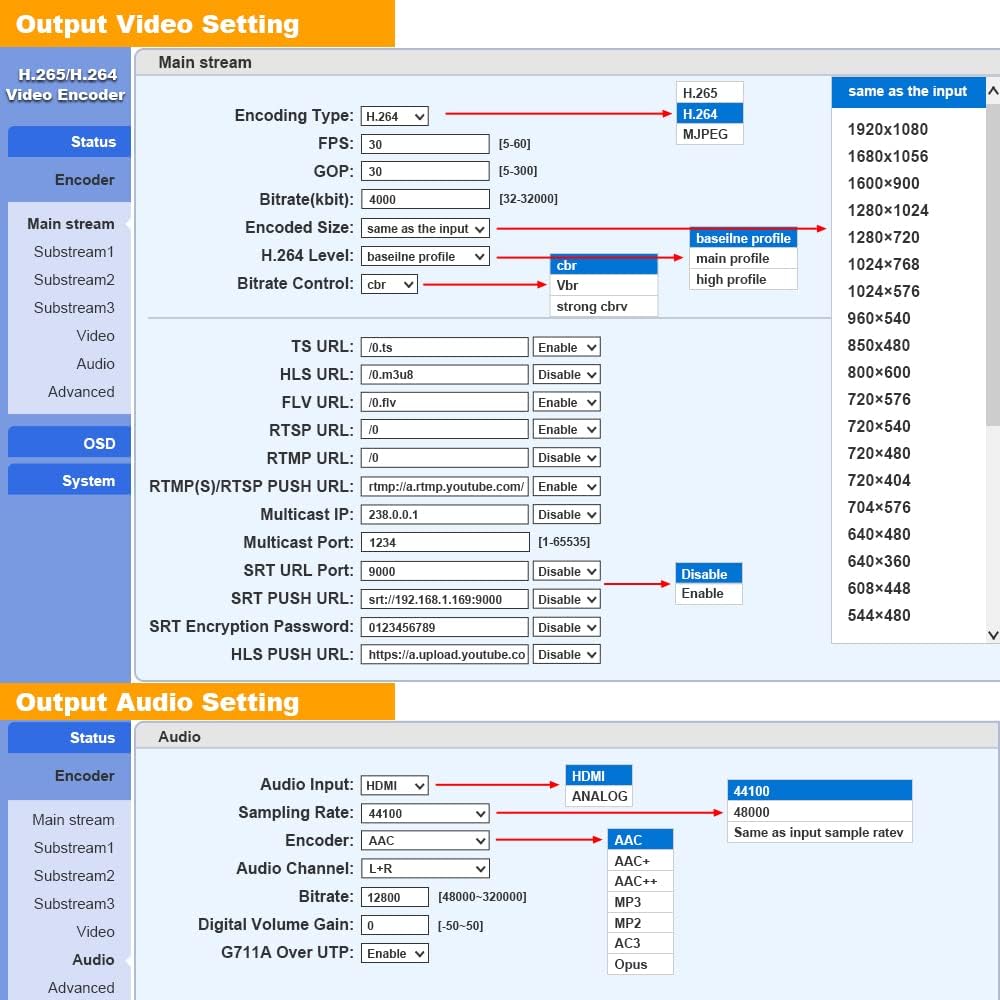 HEVC H.265 H.264 HDMI Video Encoder H381