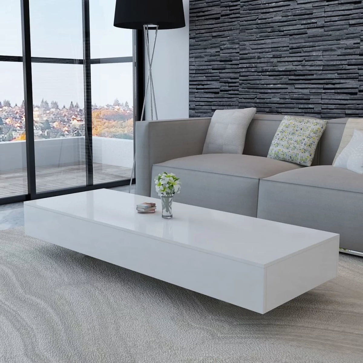 High Gloss White Coffee Table V757882