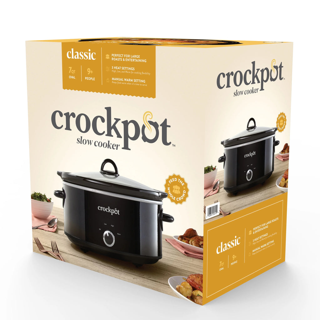 7-Quart Manual Slow Cooker, Black P885424