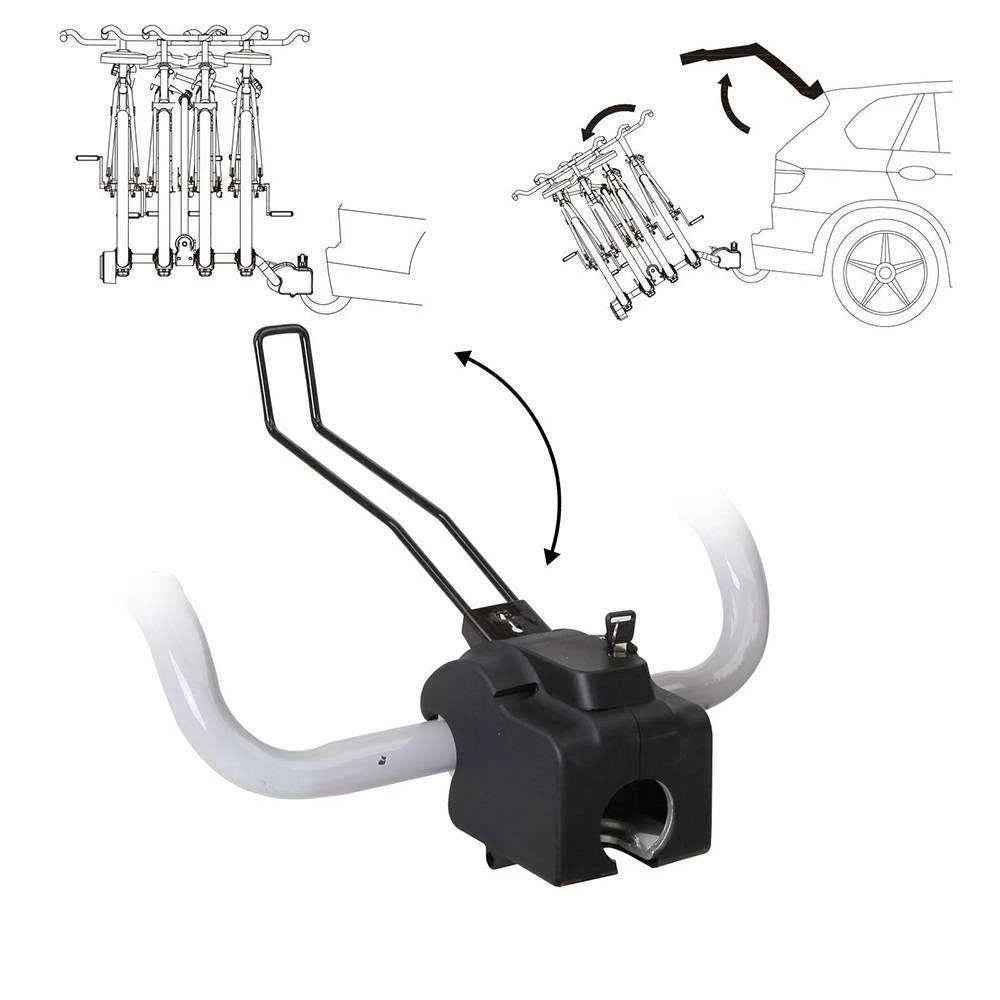 Tow Ball Car Mount - Black & Silver F814