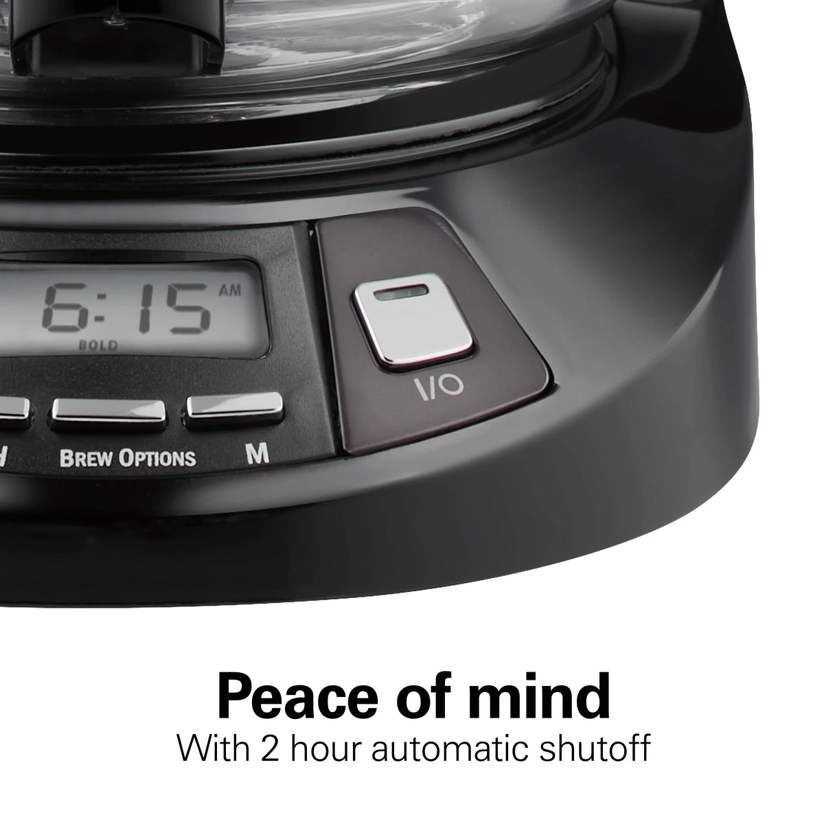 Programmable Coffee Maker, 12 Cup, Black Stainless Steel N665404