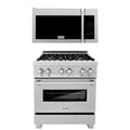 30 In. Gas Range and Over the Range Microwave in Stainless Steel P552268