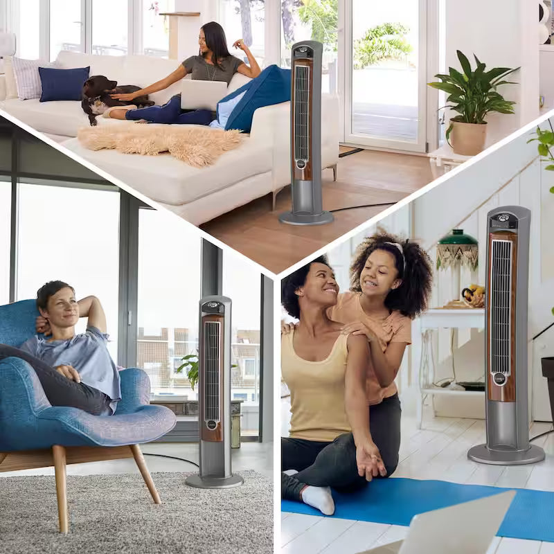 42 in. 3-Speed Oscillating Tower Fan with Remote Control B4044