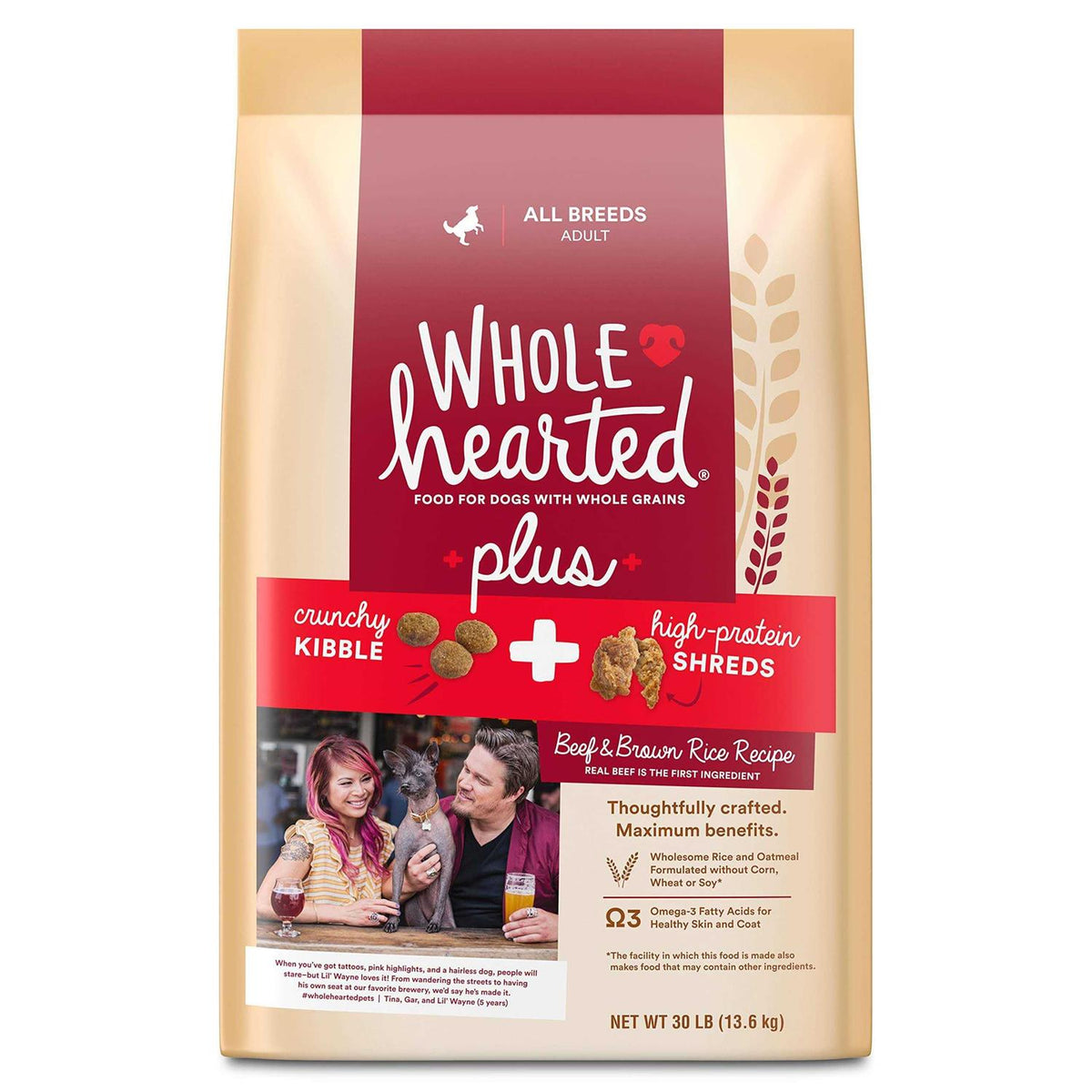 Brown Rice Recipe with Whole Grains Dry Dog Food C96371