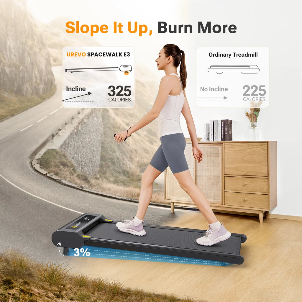 2 in 1 Under Desk Treadmill with Remote Control D52697