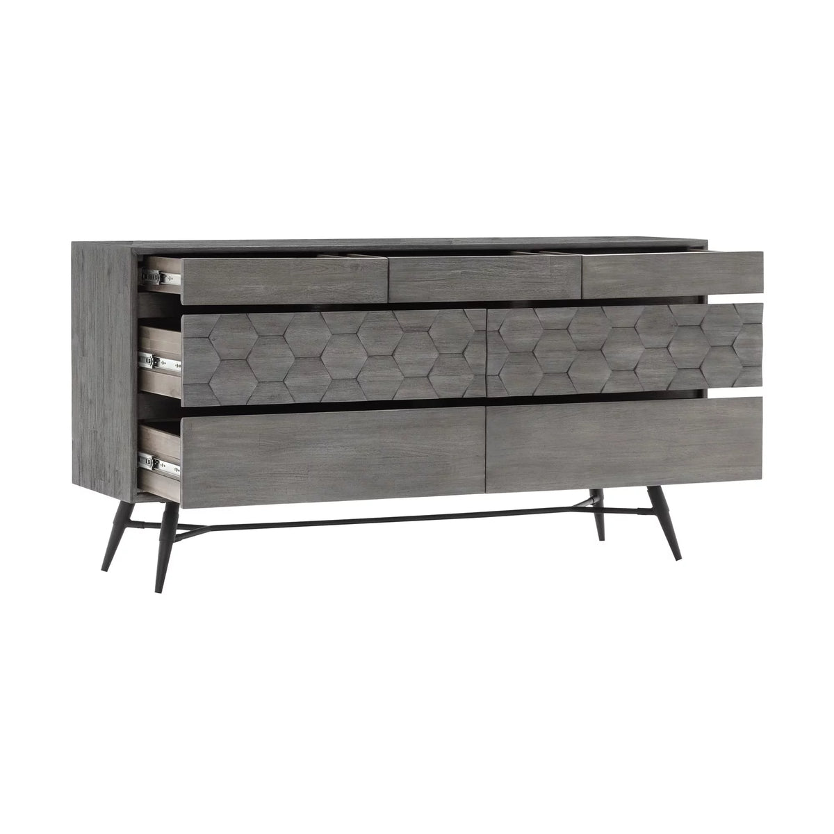 4-Piece Modern Wood Queen Bedroom Set Y14350