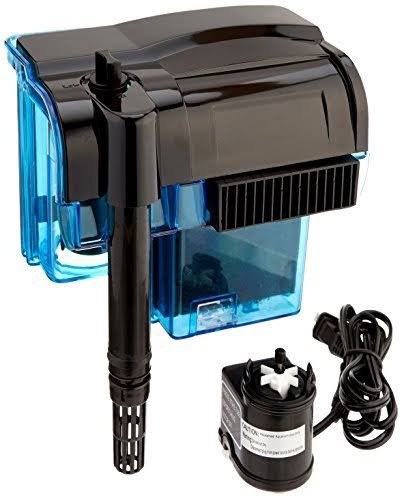 Hang-On Aquarium Power Filter 55 Gallon 185 GPH C6145