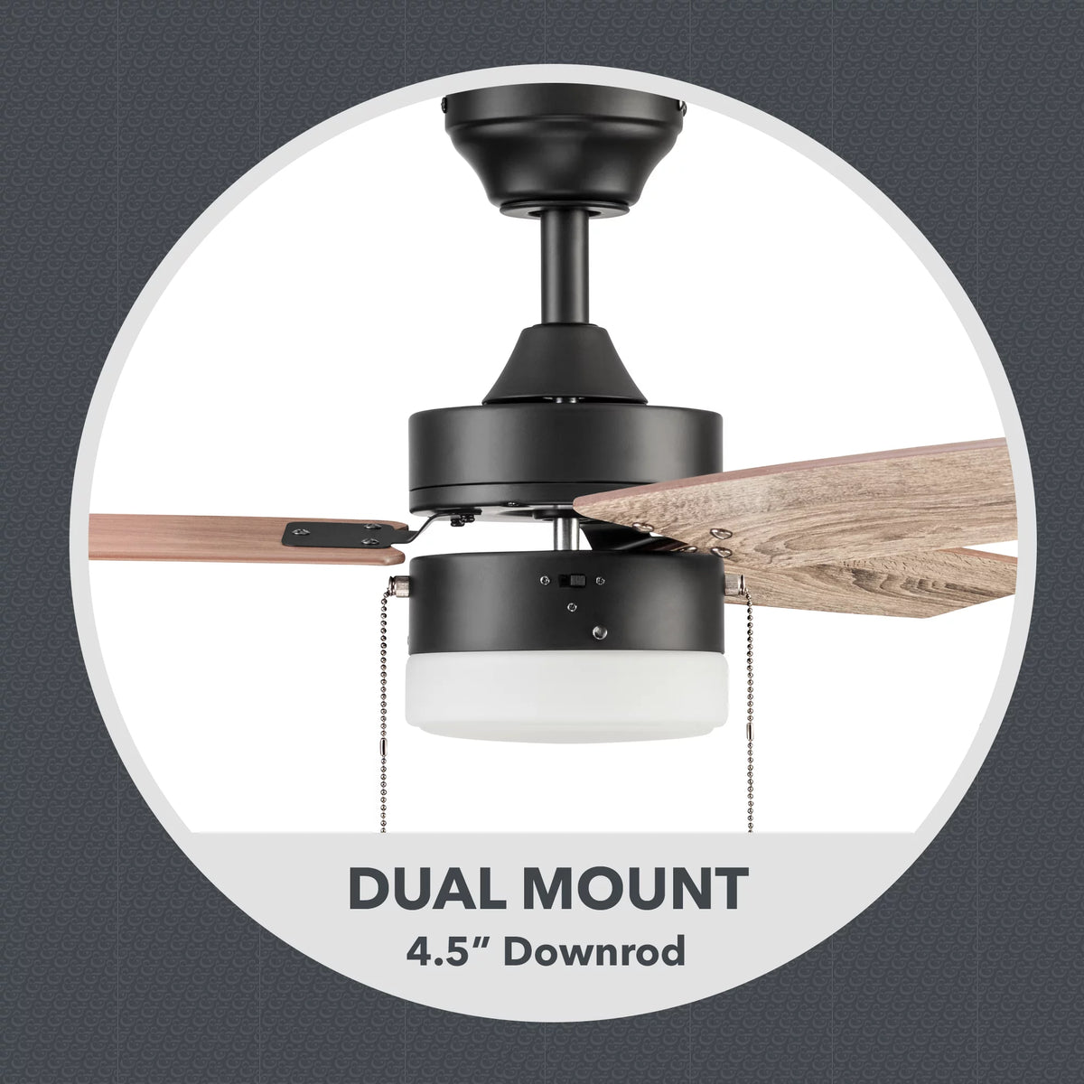 Bronze Indoor Ceiling Fan with Light Q287347