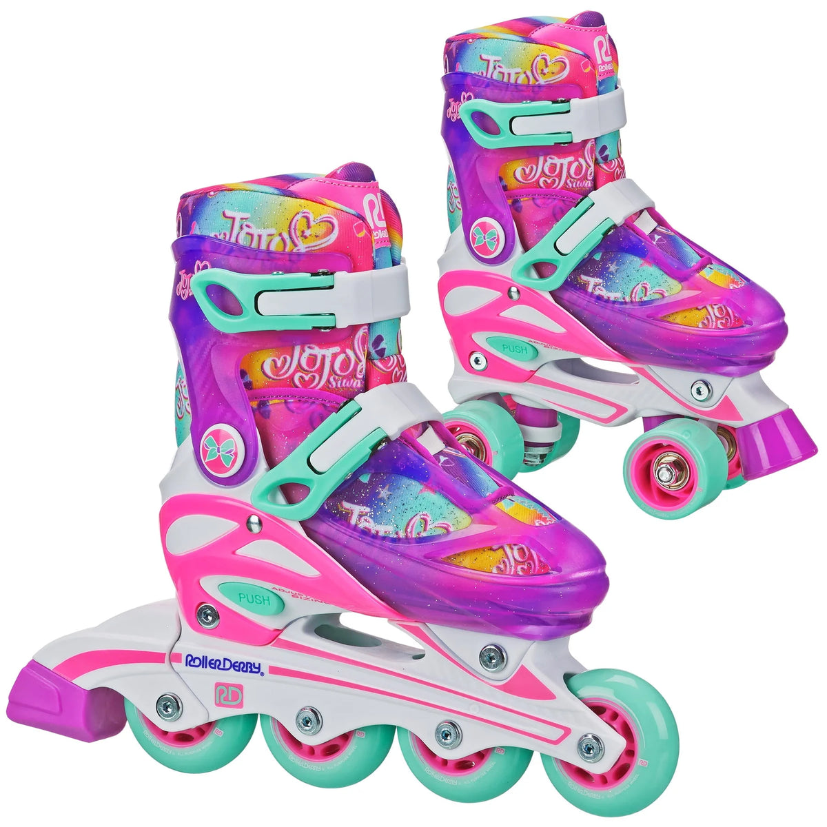 Adjustable 2-in-1 Roller and Inline Skates B24105