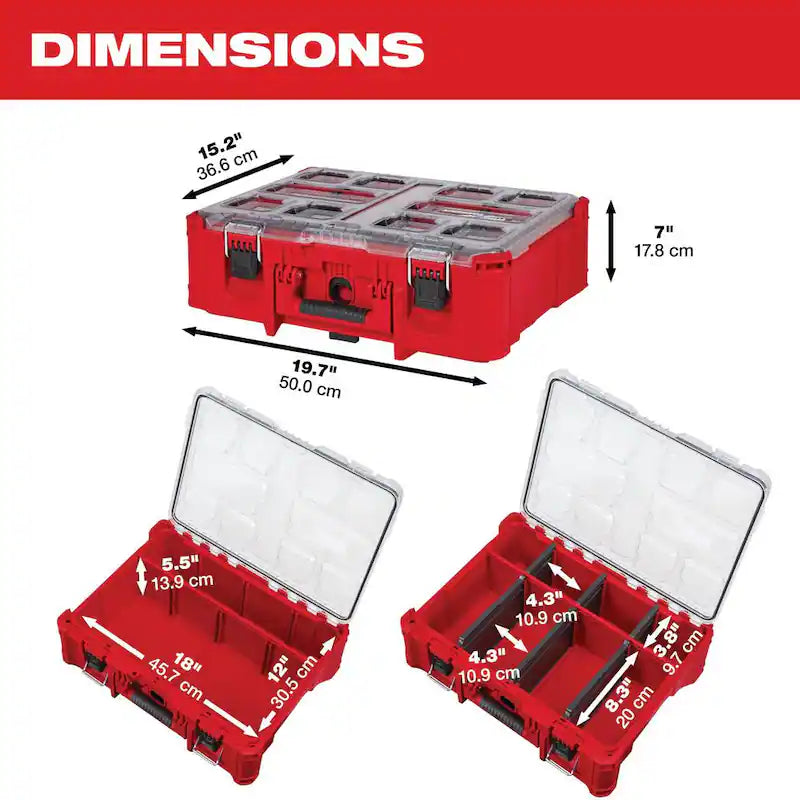 20 in. Small Parts Organizer with 6 Compartments G7490
