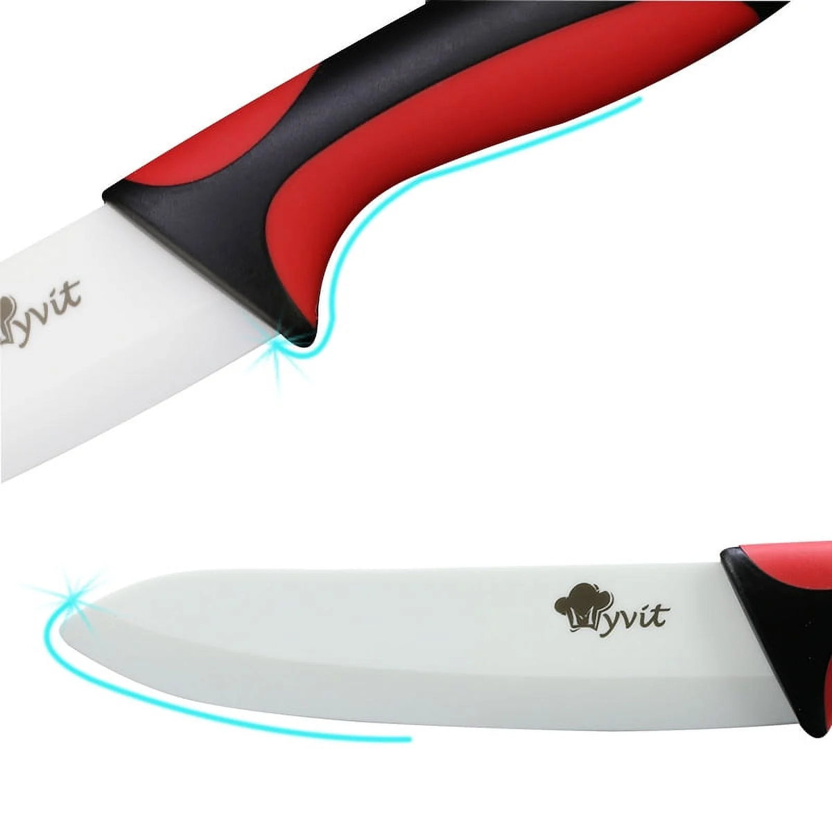 Ceramic Knives Set with Knife Holder G230406