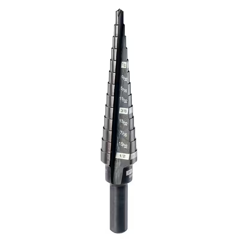 Black Oxide Step Drill Bit 13-Steps G61245