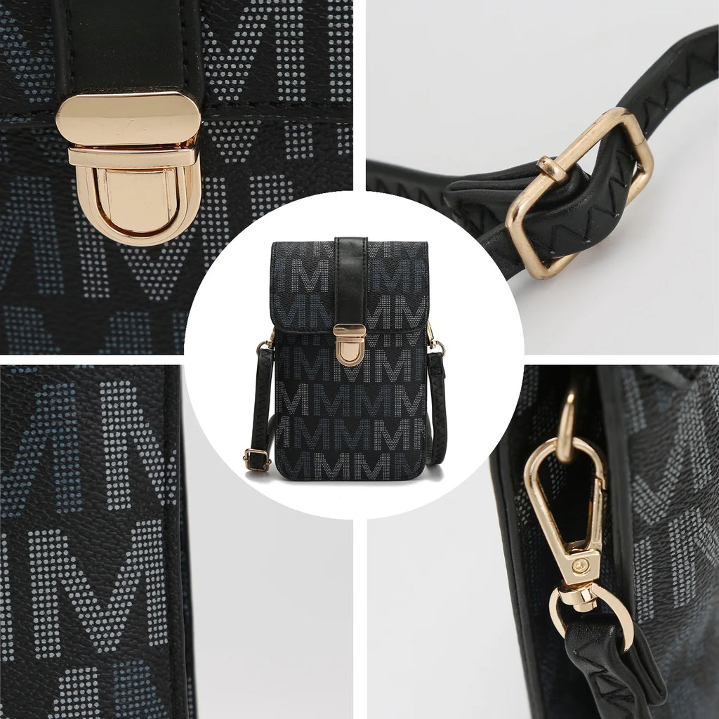 Signature Phone Wallet Crossbody Handbag V409573