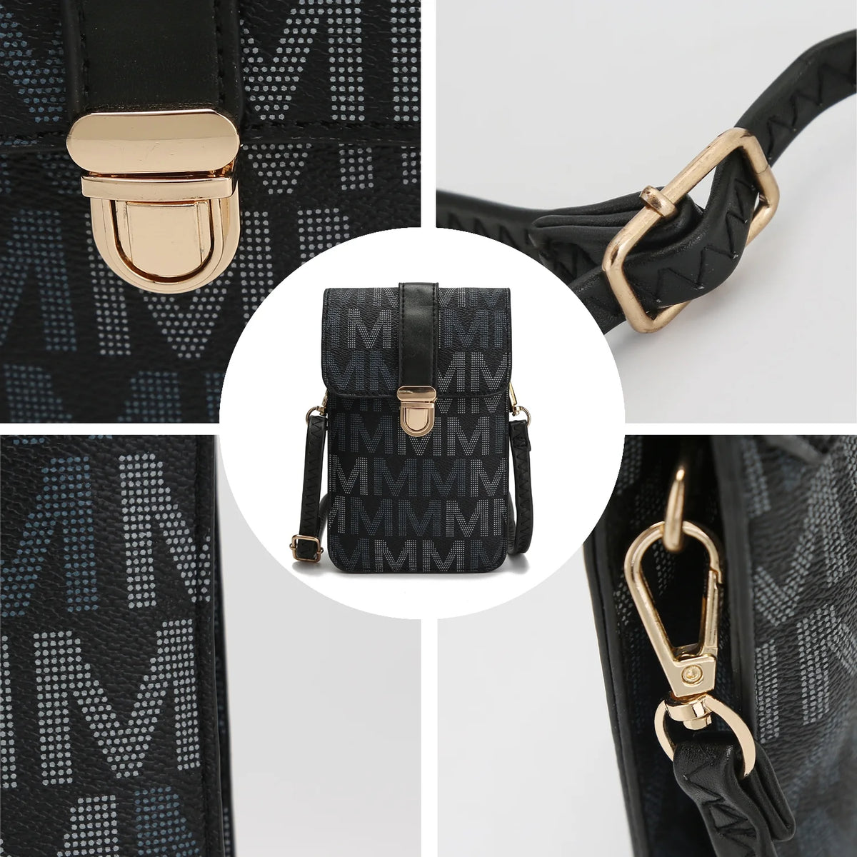 Signature Phone Wallet Crossbody Handbag V409573