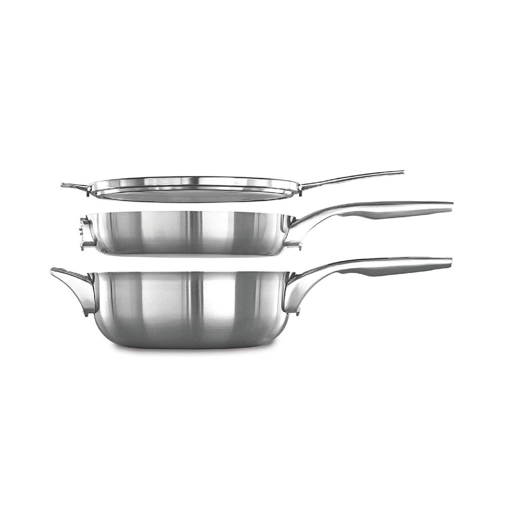 Stainless Steel 3 Piece Stack Cookware Set V9056