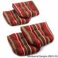 U-Shaped Patterned Spun Polyester Tufted Dining Chair Cushions, Set of 4 P53073
