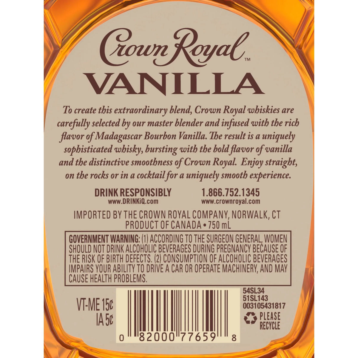 Vanilla Flavored Whisky 750 mL M585315