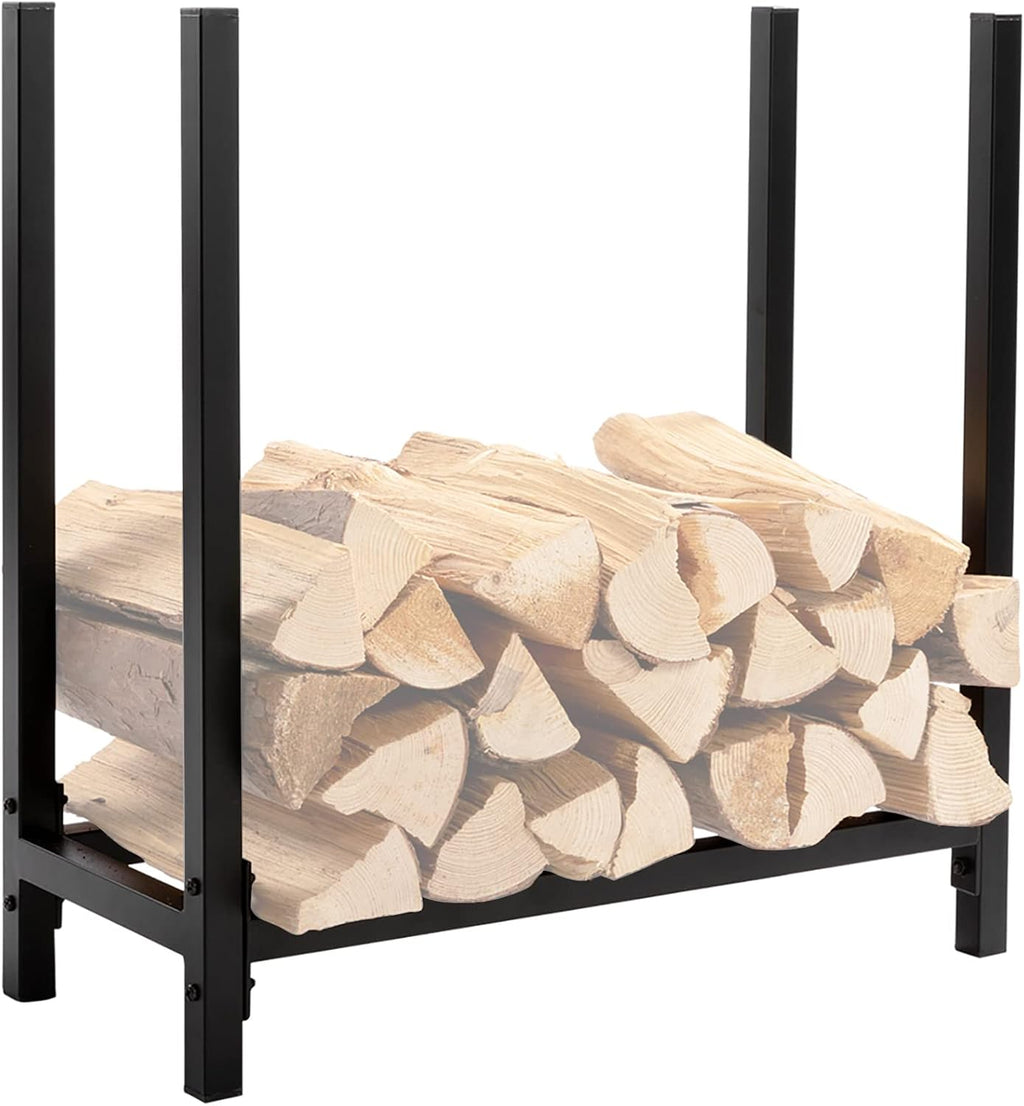Black Steel Firewood Log Rack X3302