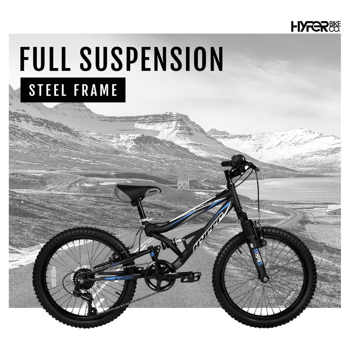 20 Boys Black Mountain Bike J53560